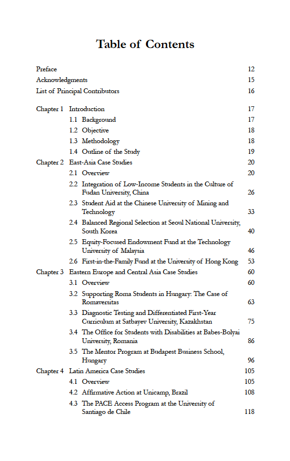 Transforming Lives at the Institutional Level: Equity Promotion Initiatives Across the World