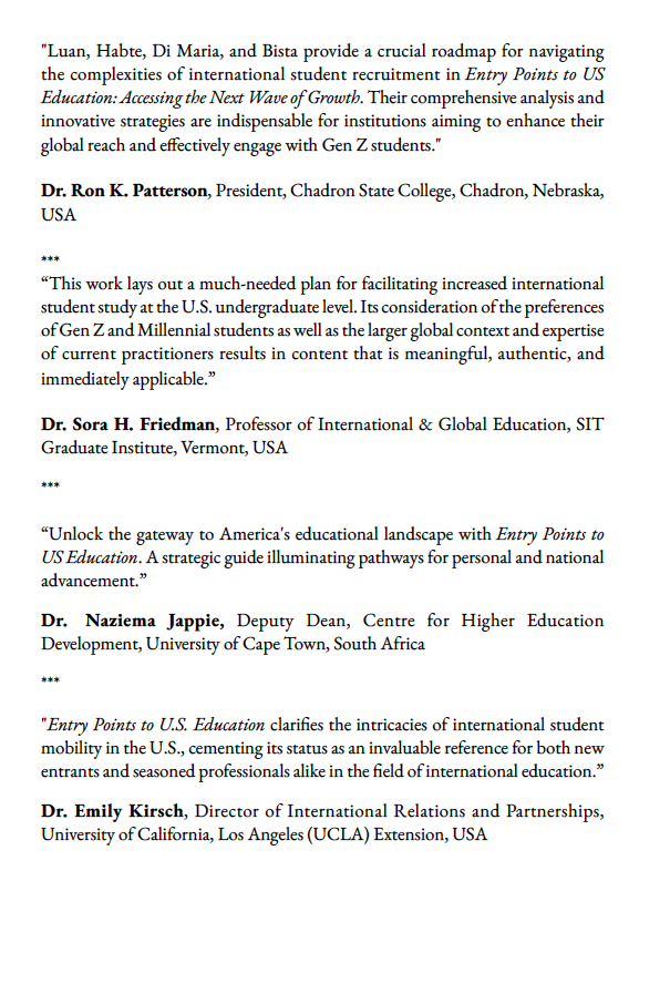 Entry Points to US Education: Accessing the Next Wave of Growth