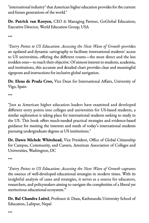 Entry Points to US Education: Accessing the Next Wave of Growth