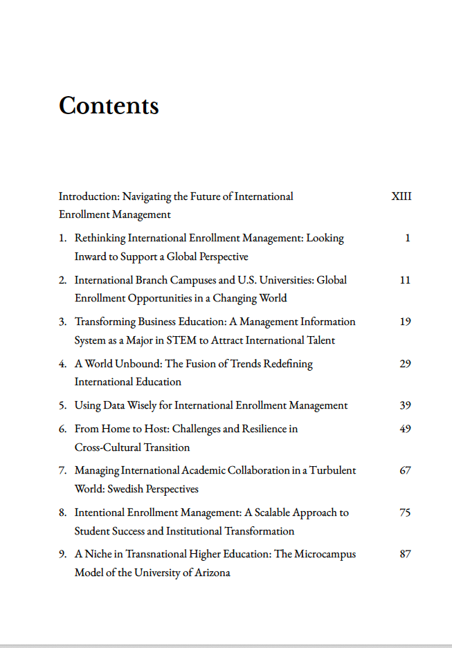 Innovations in International Student Enrollment: Global Strategies, Digital Transformation, and Emerging Perspectives