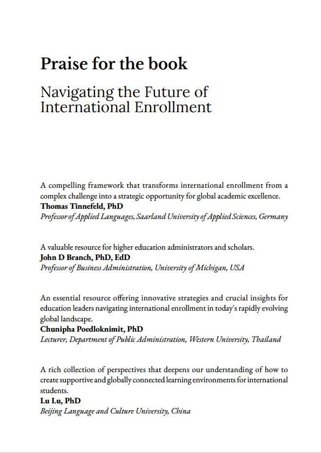 Innovations in International Student Enrollment: Global Strategies, Digital Transformation, and Emerging Perspectives