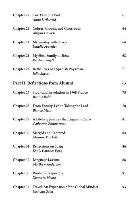 100 Years of Study Abroad: Reflections from University Students, Alumni, Faculty, and Staff