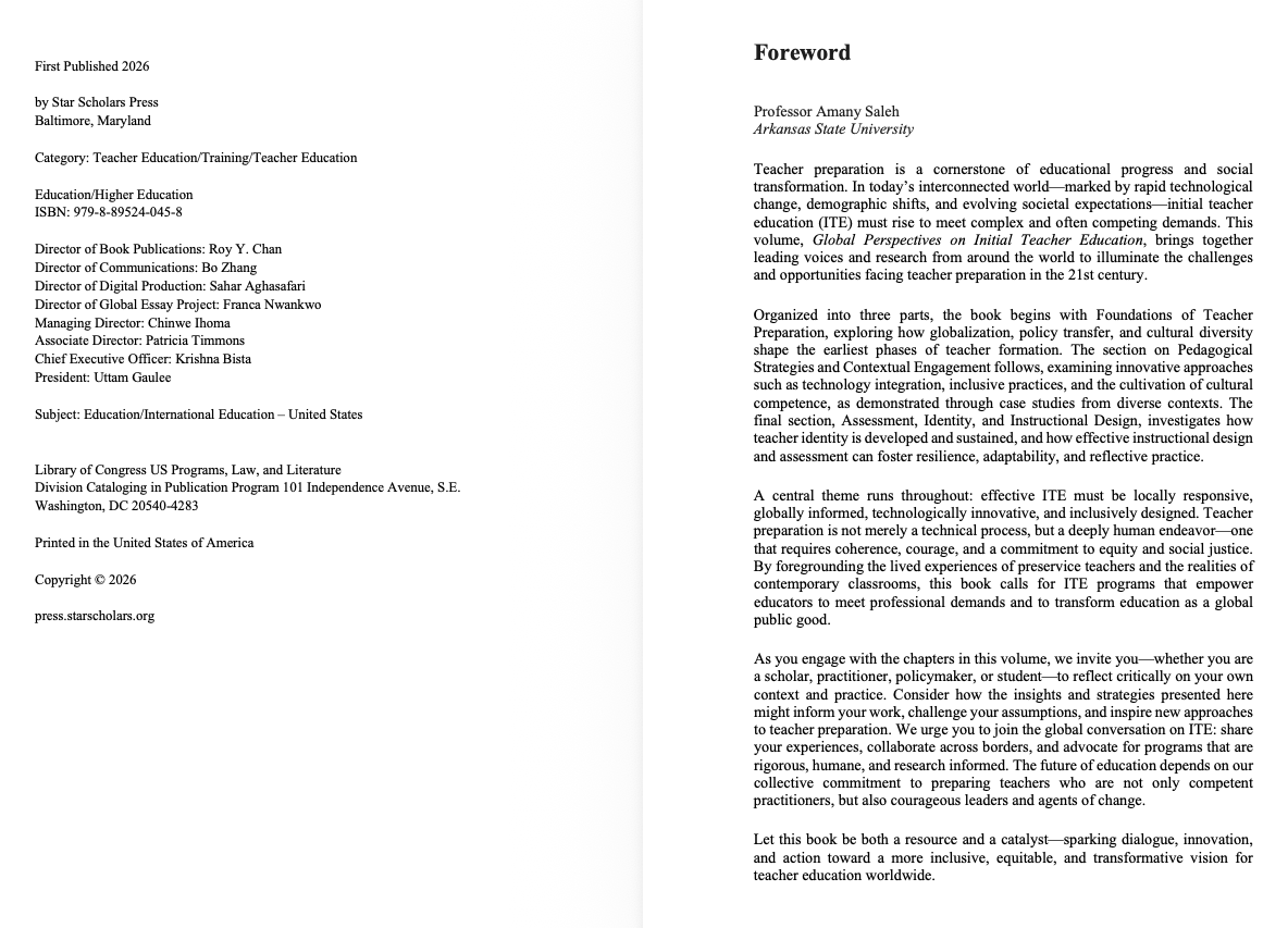 Global Perspectives on Initial Teacher Education