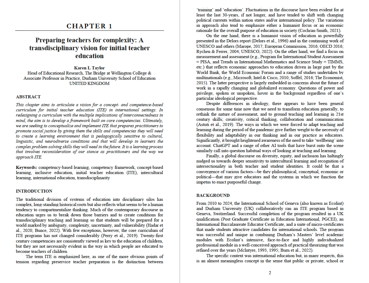 Global Perspectives on Initial Teacher Education