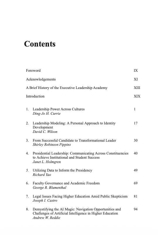 Success as Destiny: Higher Education Leadership for Institutional and Student Success Amid Challenge and Opportunity